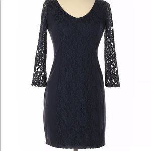 Abercrombie navy cocktail dress